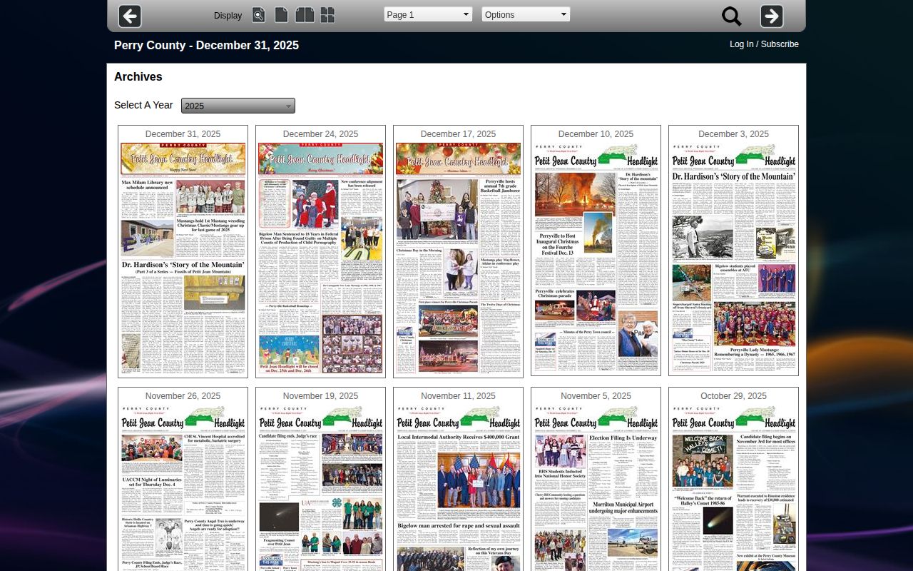 Perry County crime news in the Headlight weekly e-edition archive